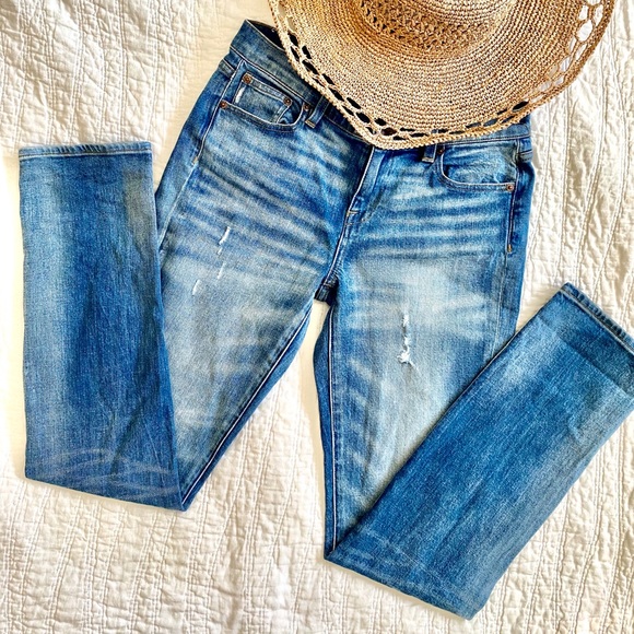 J. Crew Denim - Distressed J. Crew Slim Boyfriend Jeans